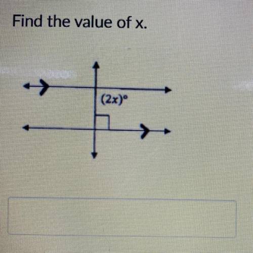 Find the value of x.
pls help will mark brainliest