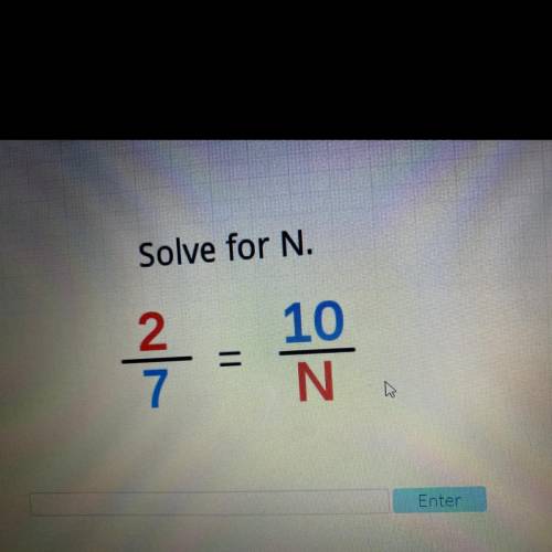 Solve for N.
2.
7
루
-
AN
10
N
LL
