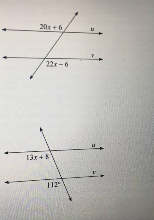Need to find the value of x. PLEASE help!!
Can someone please help me figure these out please