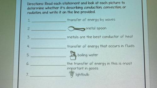 I need help with this science work.