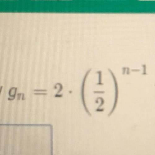 What’s the 7th term in the sequence defined by gn