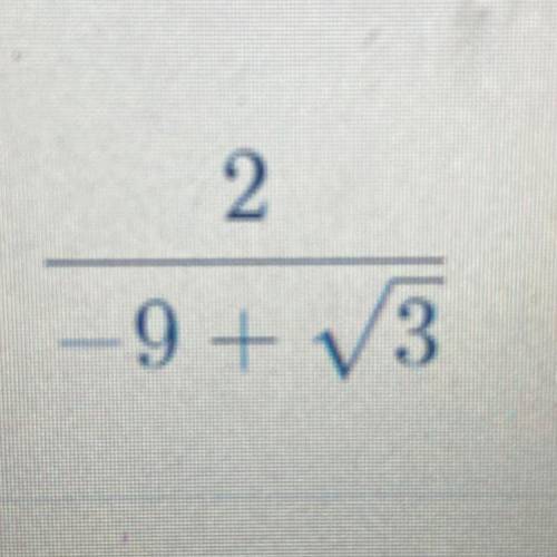 2/-9+square root of 3