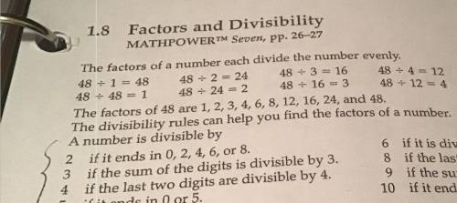 Can somebody explain factors and divisibility. Like some examples and explain it in a easy way than