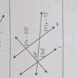 What is the answer for y and what is it for x?