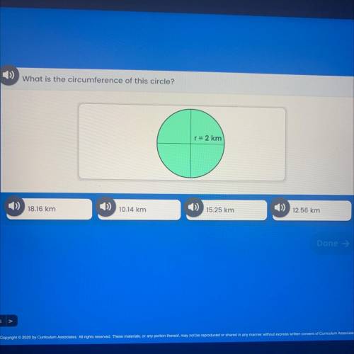 HELP ASAP 
What is the circumference of this circle