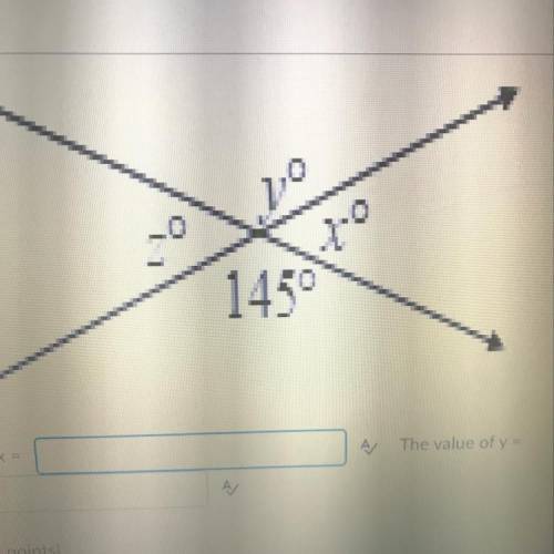 PLEASE HELP !!
what is the value of x ? what is the value of y?