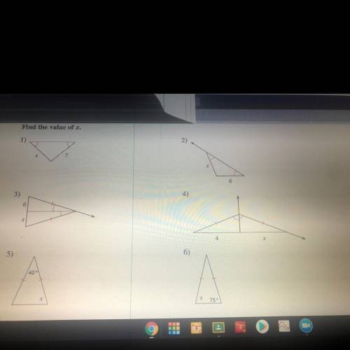 Find the value of x.
i need help