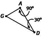 .

The diagram below shows ΔGAD from the beginning of Step 3. Based on this diagram, m∠AGD + 90° +