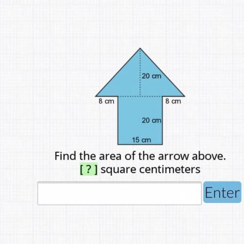 What is the area of the arrow please help