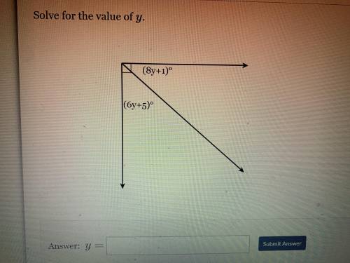 Solve for value of y.