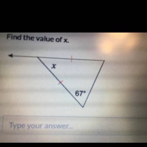 Can Anybody Help? Find The Value Of X.