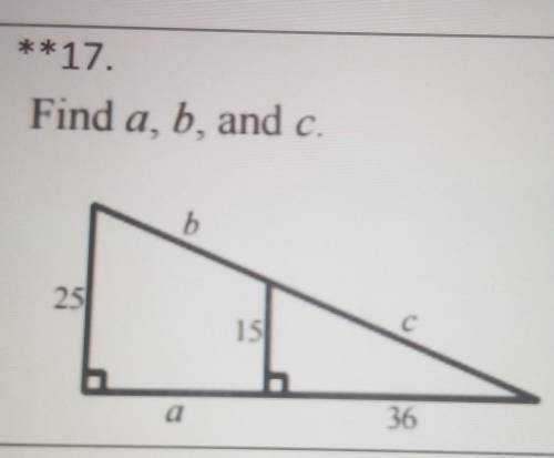 I need help finding a,b, and c?