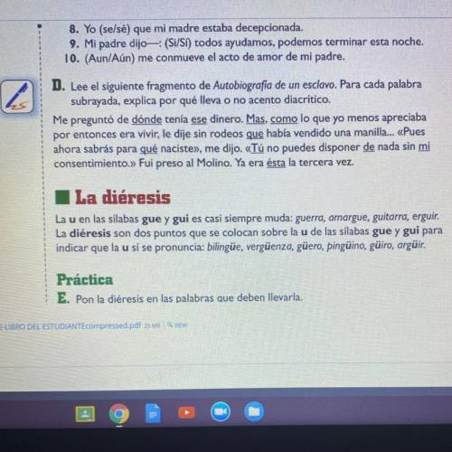 Can y’all help me with letter D please, it’s for my Spanish class lol, Ik Spanish but I’m to lazy t