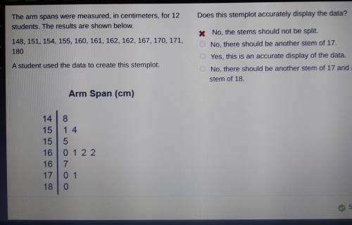 The arms pants were measured, in centimeters, for 12 students. The results are shown below