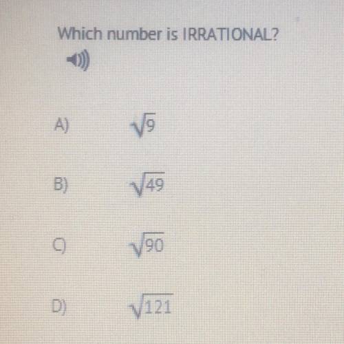 Which number is IRRATIONAL?