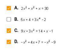 After being rearranged and simplified, which of the following equations could be solved using the q