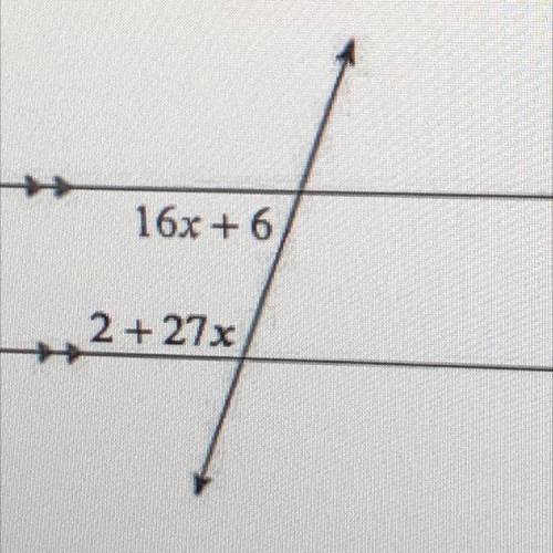 What is the degree measurement for angle 2+27x. Thank you to anyone that helps