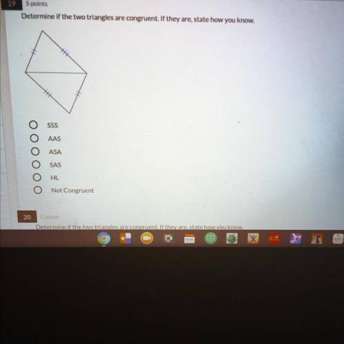 Determine if two triangles are congruent. Expert Answer Please