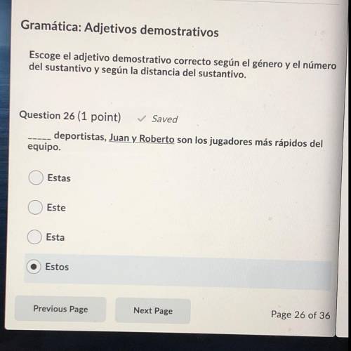 SPANISH (Estos, esos, aquellos) I just need a Spanish peer to check my work