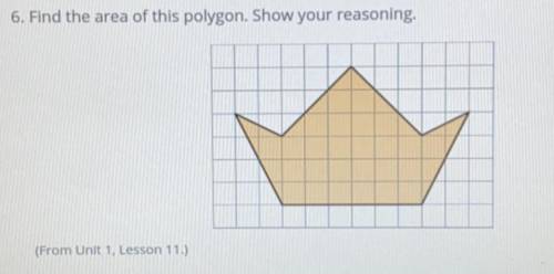 Find the area of this polygon. Show your reasoning.