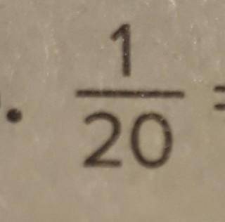 1/20 as a fraction in simplest form