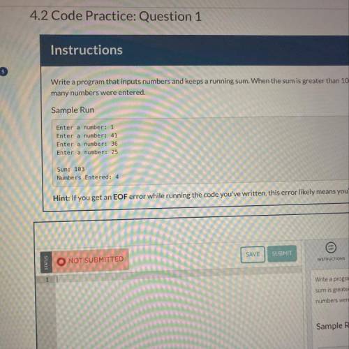 4.2 Code Practice: Question 1
Help