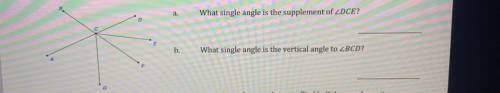 What single angle is the vertical angle to