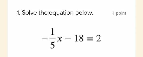 Solve equation shown below
