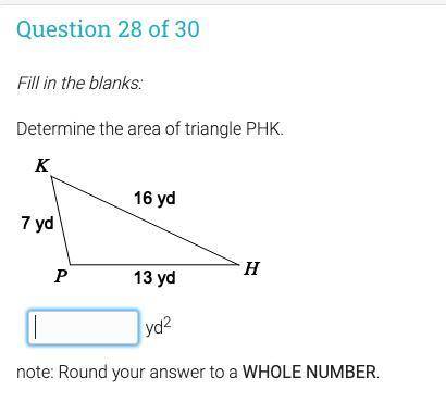 Please help find the area of the triangle!