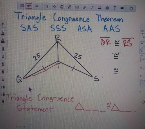 What is side QT congruent too