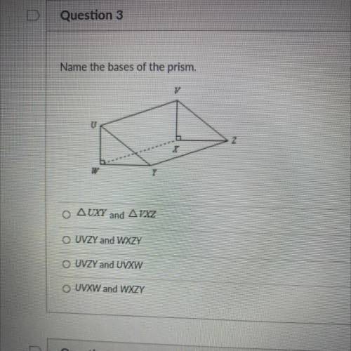 Name the bases of the prism
