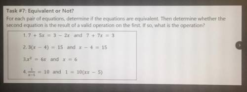 Is each pair equivalent or not ?