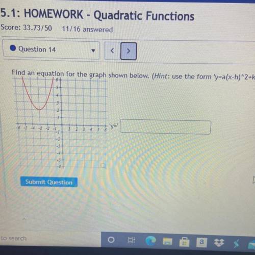 Find an equation for the graph shown