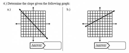 i need help with these two graphs. you have to determine the slope and it would be helpful if anyon