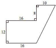The figure below is made up of a square with height, h, units and a right triangle with height, h u