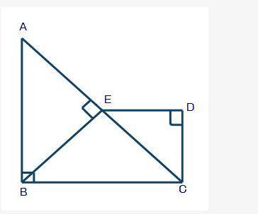 Which triangle is similar to triangle AEB using the Pieces of Right Triangles Similarity Theorem?