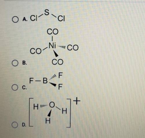 Which of the following molecules has a bent shape?