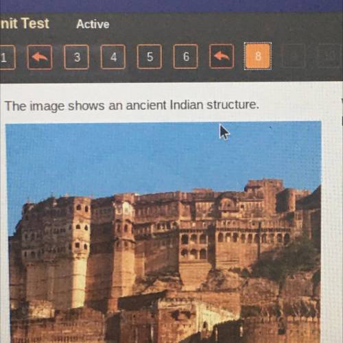 The image shows an ancient Indian structure

Which type of ancient Indian architecture does the im