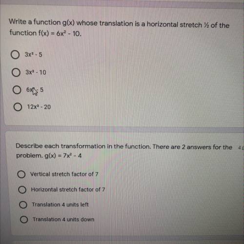 Can anyone answer these two questions for me?