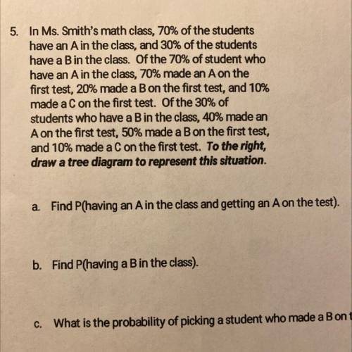 HELP WILL MARK BRAINLIEST

a. Find P(having an A in the class and getting an A on the test).
b. Fi