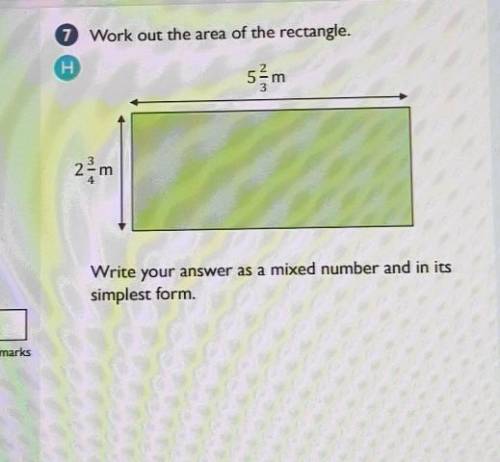 Write your answer as s mixed number in its simplest form( see image)