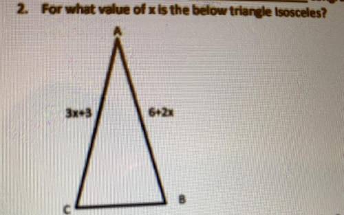 What is the value of x for this question?
