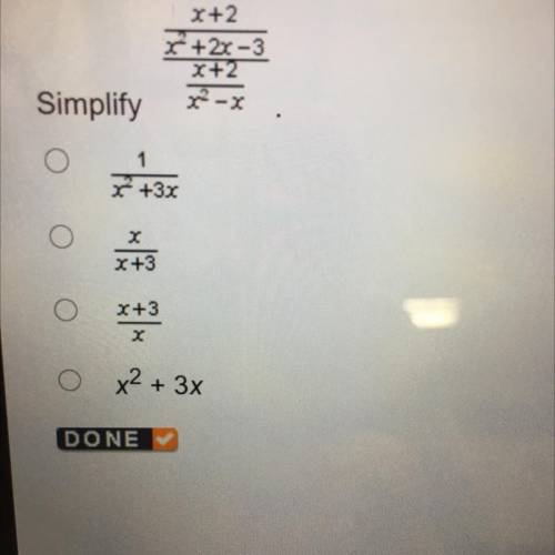 Simplify X+2/x2+2x-3/x+2/x2-x