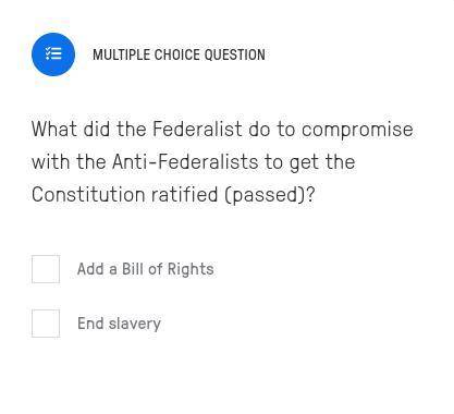 What did the Federalists do to compromise with the Anti-Federalists to get the Constitution ratifie