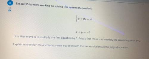 Explain why either move creates a new equation with the same solutions as the original equation.