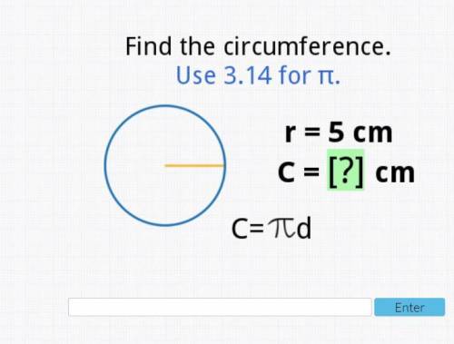 Find the circumference of the circle