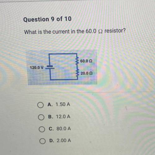 What is the current in the 60.0 resistor?