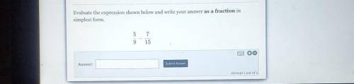 Evaluate the expression shown below and write your answer as a fraction in simplest form.