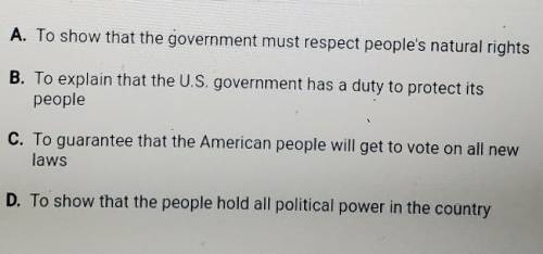 What is the purpose of the phrase we the people of the United States in the Constitution Preamble