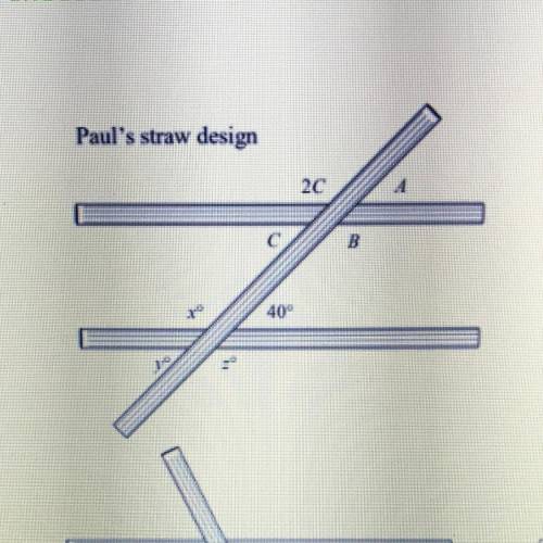 Paul's straw design
Find the missing sides